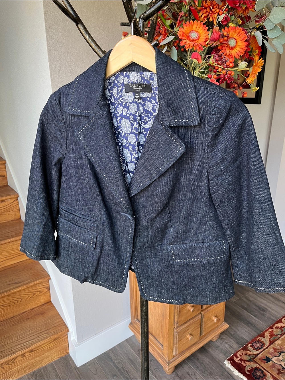 Talbots Classic 4p cotton blazer nwot